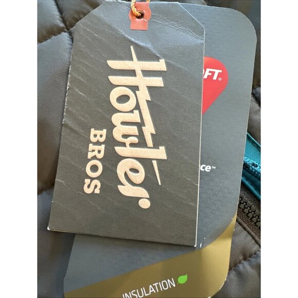 Howler Bros Men's Merlin Jacket Gravel/Ultramarine Puffer Quilted Soft Shell XXL - Picture 12 of 16